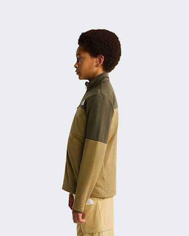 Teens Hike FullZip Midlayer Jacket TNF New Taupe GreenCedar ALT2
