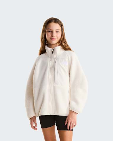 Girls Yumiori FullZip Fleece Jacket TNF White Dune HERO