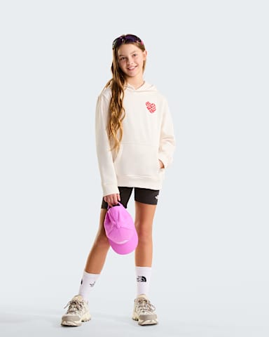 Girls Brand Proud Relaxed Hoodie TNF White Dune ALT1