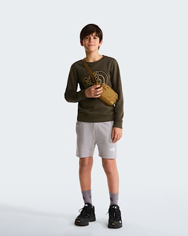 Teens Simple Dome Light Regular Shorts TNF Meld Grey ALT1