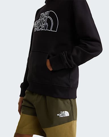 Teens Drew Peak Light Regular Hoodie TNF TNF Black alt5