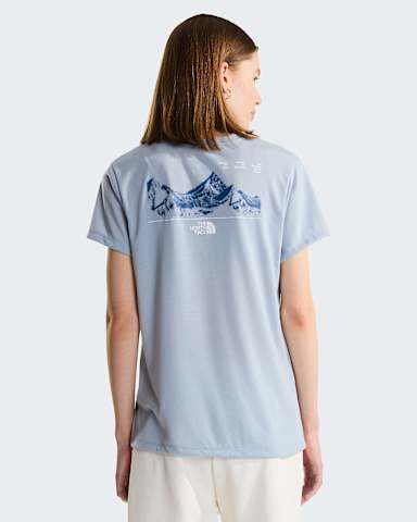 Womens Foundation Mountain TShirt TNF Frost Grey HERO