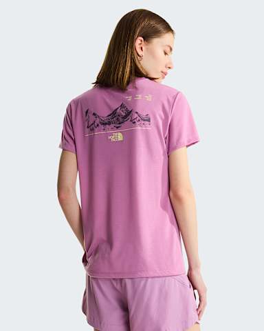 Womens Foundation Mountain TShirt TNF Hushed Lavender HERO