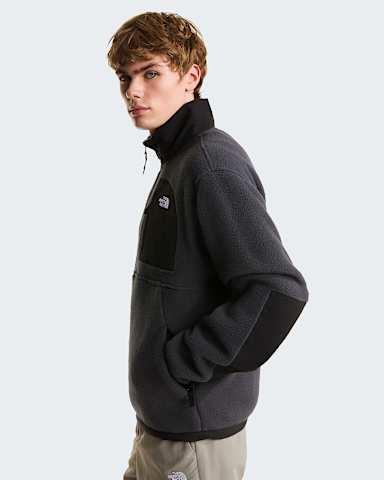 Mens Yumiori OffPeak 12 Zip Fleece Jacket TNF Asphalt GreyTNF Black ALT2