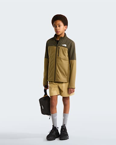 Pantalon de randonne convertible lger pour enfant TNF Khaki Stone ALT1