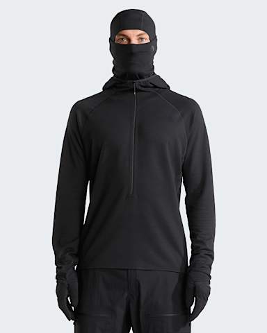 Unisex Summit DotKnit AMK Hooded Baselayer TNF TNF Black ALT2
