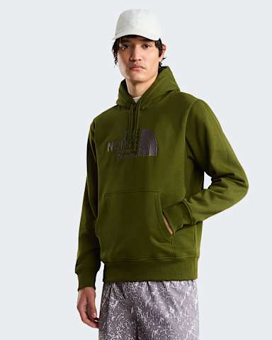 Mens Drew Peak Hoodie TNF Woodland GreenTranscendent Grey HERO