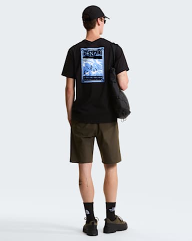 Mens North Faces Regular Graphic TShirt TNF TNF Black ALT2