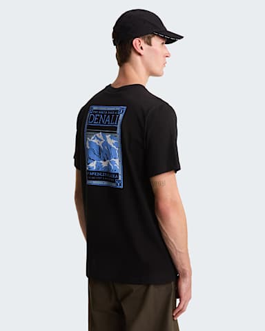 Mens North Faces Regular Graphic TShirt TNF TNF Black HERO