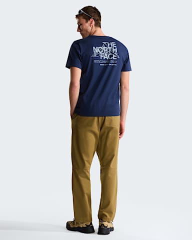 Camiseta grfica recta Mountain Sketch para hombre TNF Summit Navy ALT2