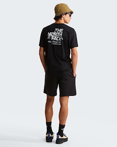 Mens Mountain Sketch Regular Graphic TShirt TNF TNF Black alt2