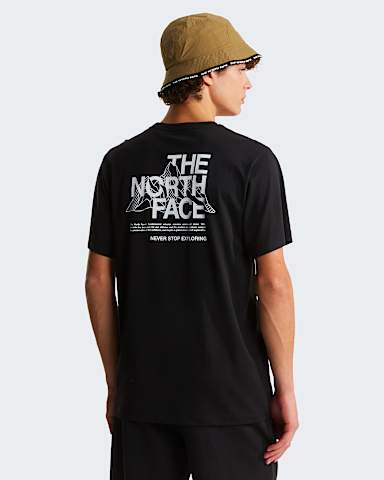 Mens Mountain Sketch Regular Graphic TShirt TNF TNF Black hero
