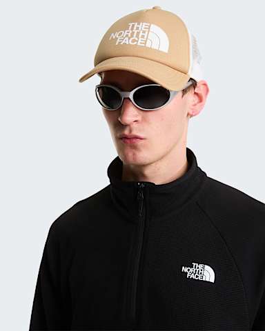 TNF Logo Trucker Cap TNF Khaki StoneTNF White ALT1