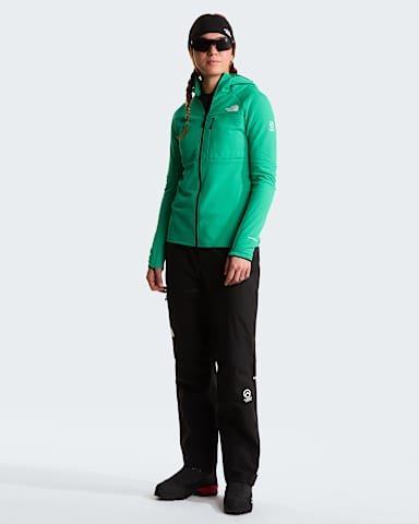 Womens Summit Series FUTUREFLEECE Hoodie TNF Nebula Green ALT1