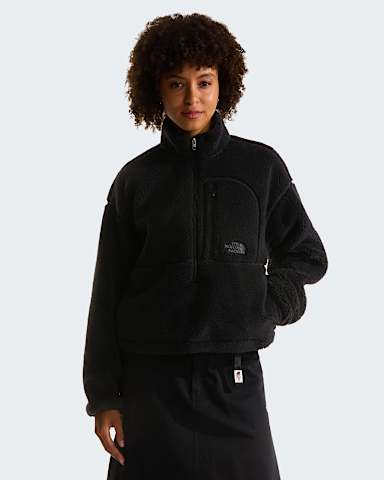 Womens Extreme Pile 12 Zip Pullover TNF TNF Black HERO