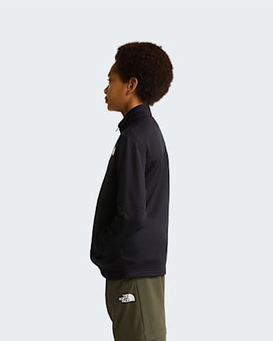 Teens Hike FullZip Midlayer Jacket TNF TNF Black ALT2