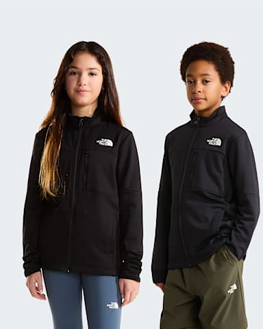 Teens Hike FullZip Midlayer Jacket TNF TNF Black HERO