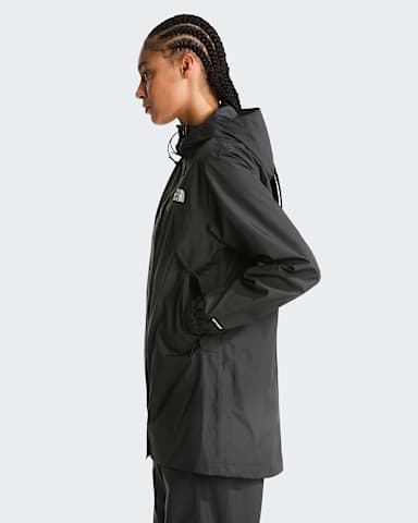 Womens Antora Rain Parka TNF TNF Black ALT2