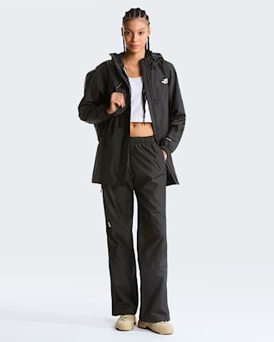 Womens Antora Rain Loose Trousers TNF TNF Black ALT1