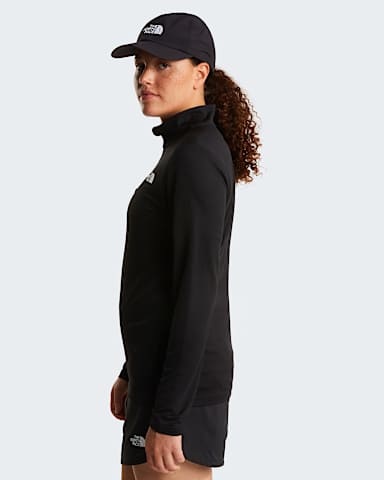 Womens Flex Slim 14 Zip LongSleeve Top TNF TNF Black ALT2