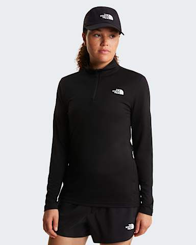 Womens Flex Slim 14 Zip LongSleeve Top TNF TNF Black HERO