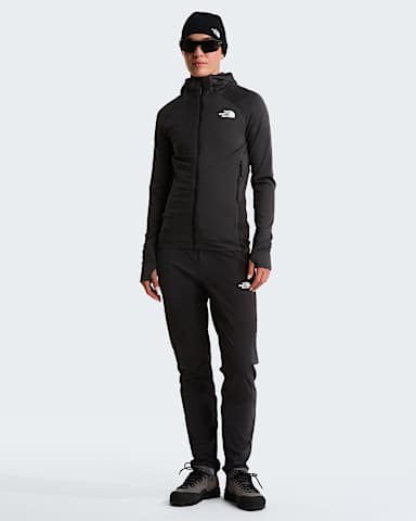 Womens Bolt Polartec Power Grid Hooded Jacket TNF Asphalt GreyTNF Black ALT1