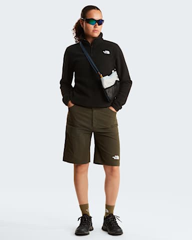 Womens Glacier 14 Zip Fleece TNF TNF Black ALT1