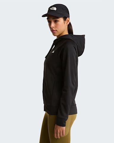 Womens Reaxion 20 FullZip Hoodie TNF TNF Black Heather ALT2