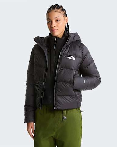 Womens Hyalite Down Hooded Jacket TNF TNF Black alt4