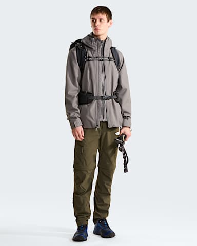 Mens Exploration Convertible Regular Tapered Trousers TNF New Taupe Green ALT1