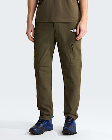 Mens Exploration Convertible Regular Tapered Trousers TNF New Taupe Green HERO