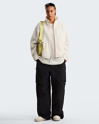 Yumiori OffPeakfleecejas met volledige rits voor dames TNF White Dune ALT1