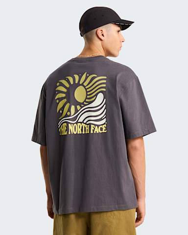 Uniseks Sun Oversized Graphic TShirt TNF Anthracite Grey ALT2