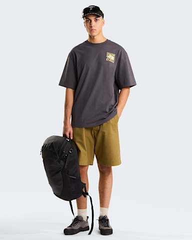 Uniseks Sun Oversized Graphic TShirt TNF Anthracite Grey alt4