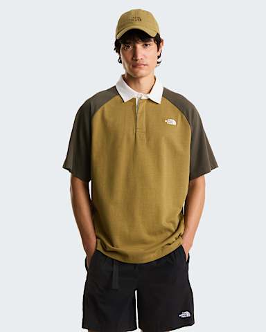 Uniseks Rugbypoloshirt TNF CedarNew Taupe Green ALT2
