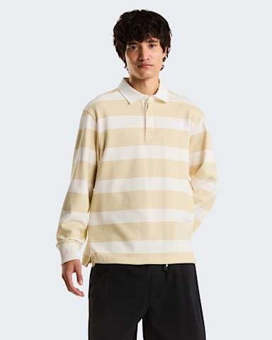 Sweat polo de rugby unisexe TNF White DuneDesert Stone ALT2