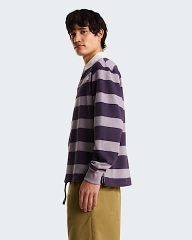 Sudadera tipo polo de rugby unisex TNF Transcendent GreyEndless Dusk alt4