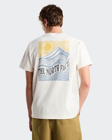 Unisex Mountain Escape Relaxed Graphic TShirt TNF White Dune ALT2
