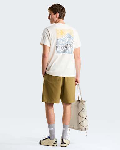 Unisex Mountain Escape Relaxed Graphic TShirt TNF White Dune alt4