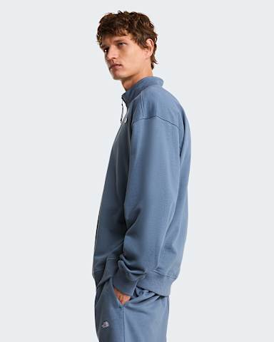Uniseks Essential Light Relaxed sweatshirt met kwartrits TNF Granite Grey alt4