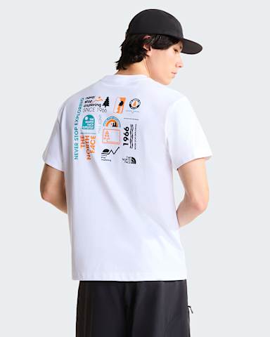 Unisex Vintage Logo Relaxed TShirt TNF TNF WhiteDigital Orange ALT2