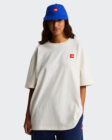 Unisex Red Box TShirt TNF White Dune ALT1