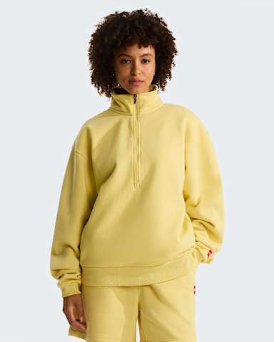 Unisex TNF Red Box 12 Zip Sweatshirt TNF Honeyed Sand ALT1