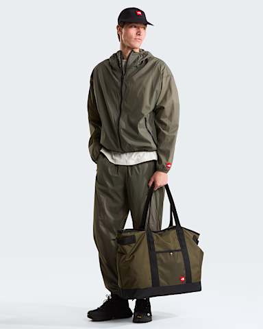 Unisex Red Box Packable Hooded Wind Jacket TNF New Taupe Green ALT2