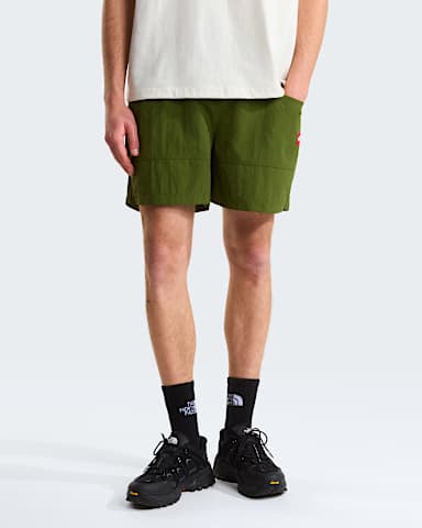 Red Box Nylon Shorts mit Grtel Unisex TNF Woodland Green ALT1