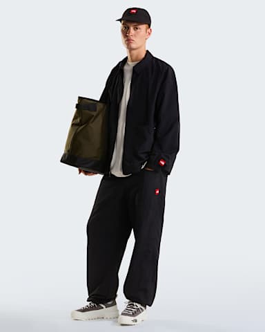 Unisex Red Box Nylon Belted Trousers TNF TNF Black ALT2