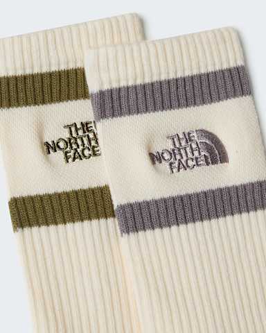 Traditionele Heritage Stripecrewsokken TNF Raw Undyed ALT2
