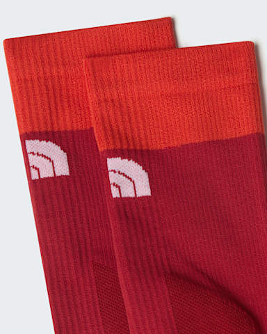 Trail Run Crew Socks TNF Iron ClayLava Red ALT2