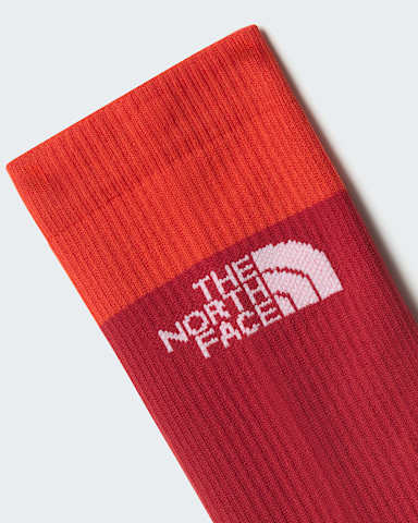Trail Run Crew Socks TNF Iron ClayLava Red ALT3