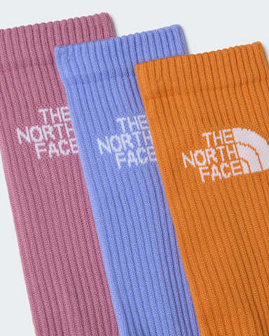 Multi Sport gepolsterte CrewSocken TNF Periwinkle GlowDust OrangeHushed Lavender ALT1